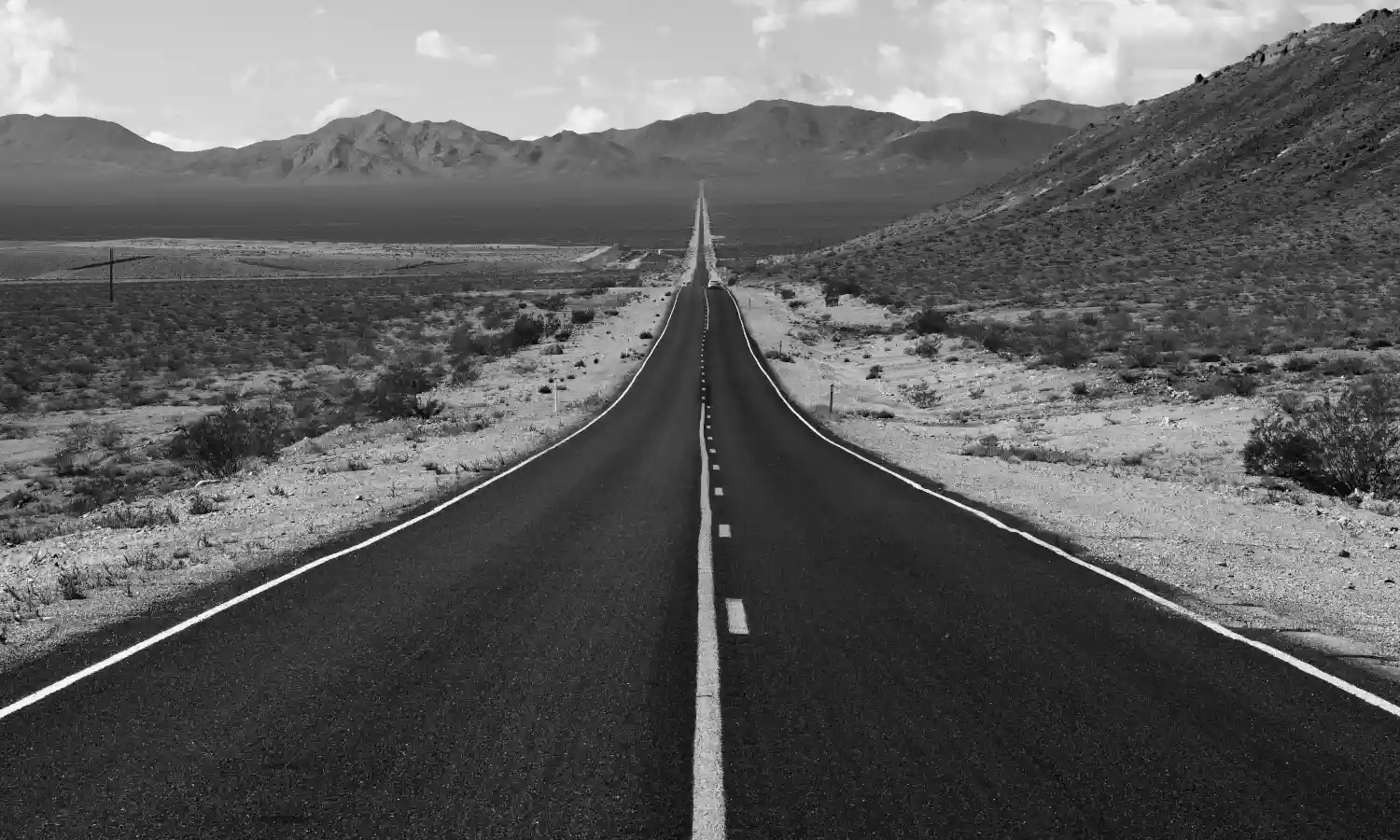 Desert Road BW